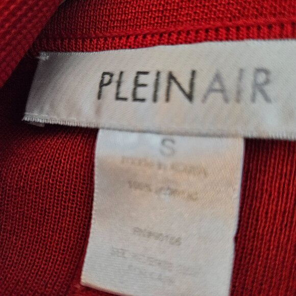 PLEIN AIR Red Long Sleeves, Long Open Cardigan - Size Small - Picture 2 of 2